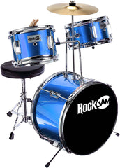 RockJam 3 Piece Junior Drum Kit - M Blue
