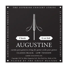 Augustine A3 Classic Black Single String - G/3rd