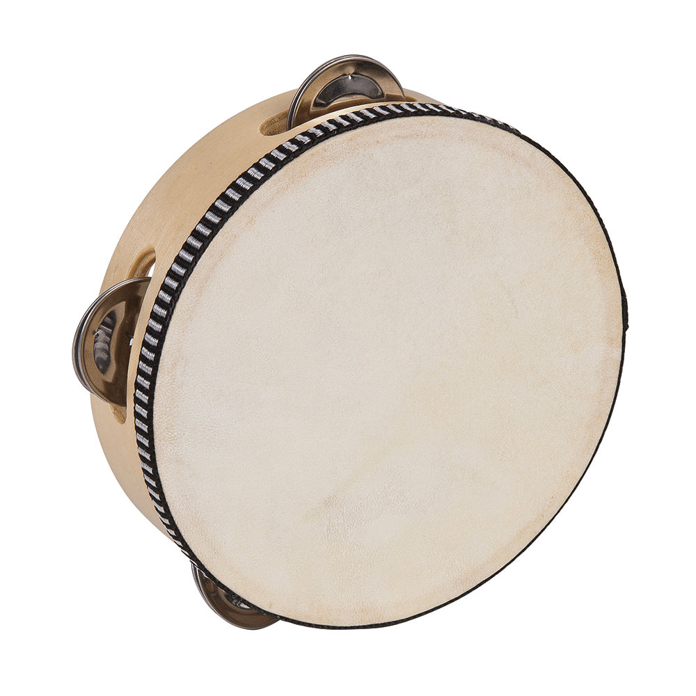 PP World Wooden Tambourine - 15cm Natural