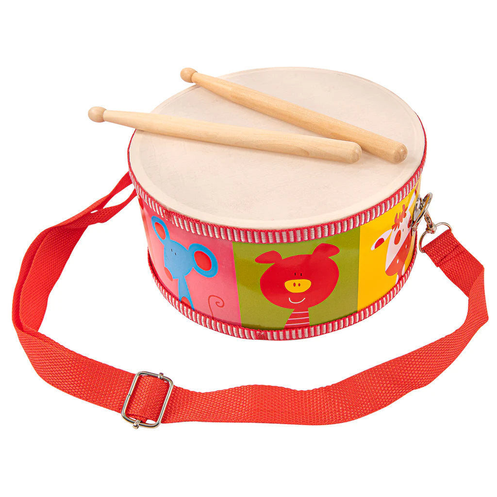 PP World 'Early Years' Wooden Drum - Animals