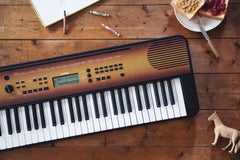 Yamaha PSR-E360 Home Keyboard With Maple Wood Effect