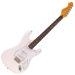 Vintage V6JMH ReIssued Electric Guitar ~ Olympia White 'Fillmore'