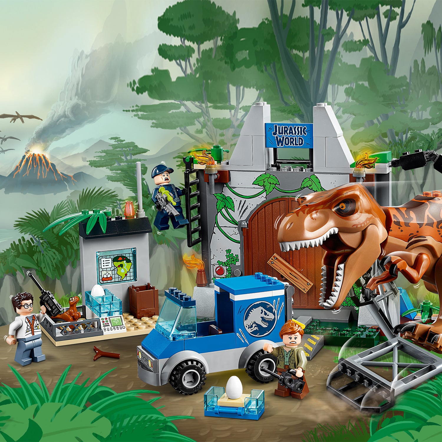 LEGO® 4+ Jurassic World T. Rex Breakout Set 10758 Default Title