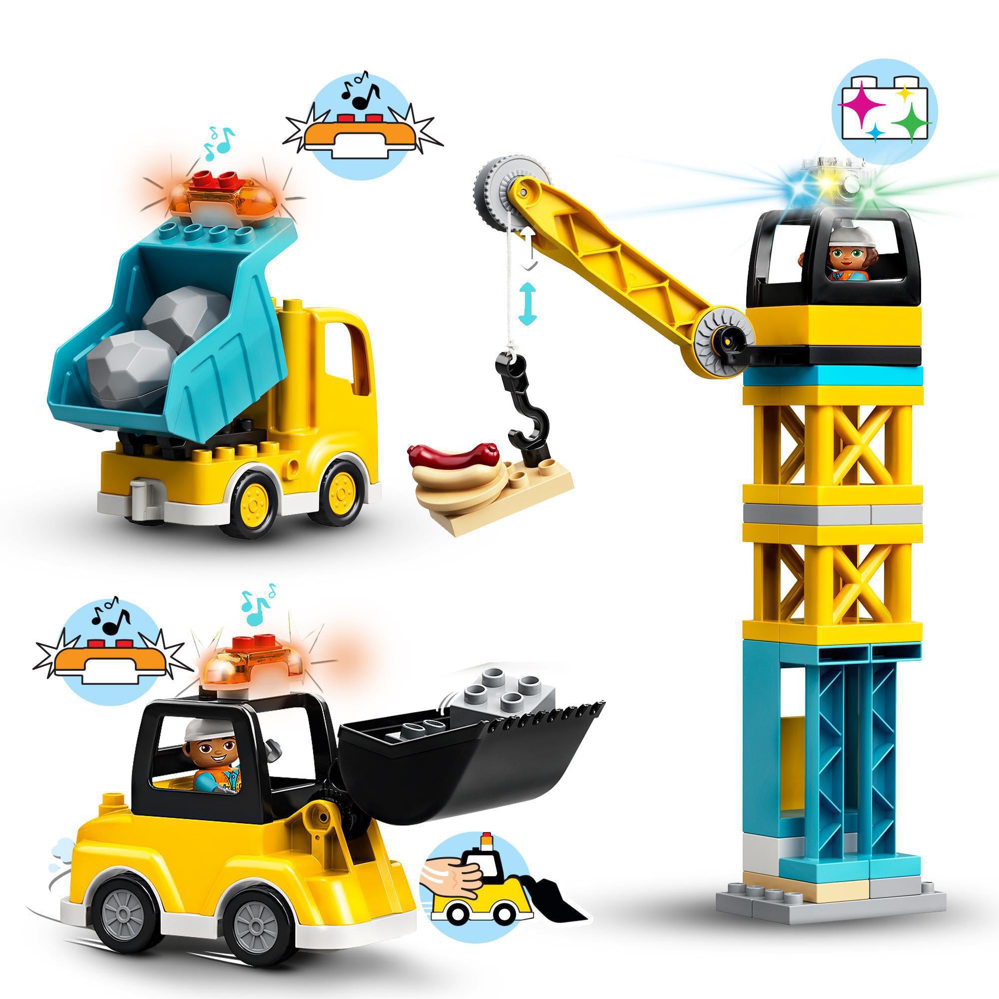LEGO® DUPLO Town Tower Crane & Construction Set 10933 Default Title