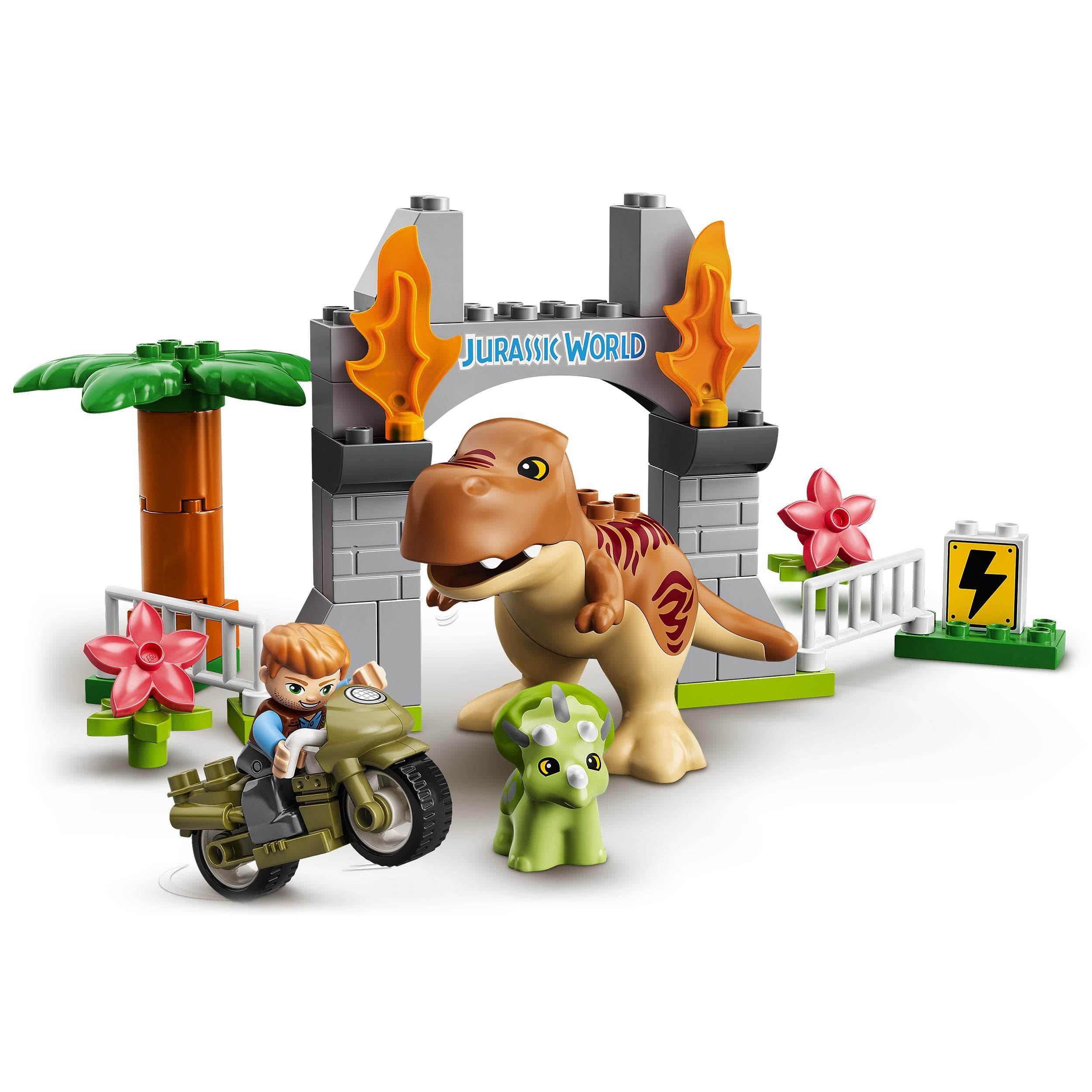 LEGO® DUPLO T. rex and Triceratops Dinosaur Toy 10939 Default Title