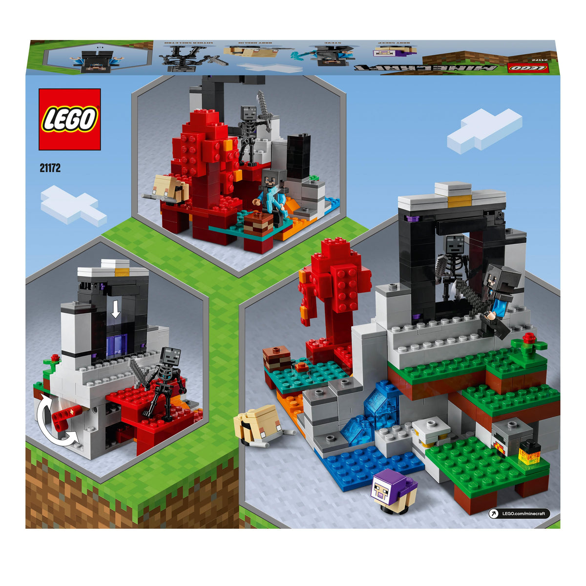 LEGO® Minecraft The Ruined Portal Building Set 21172 Default Title