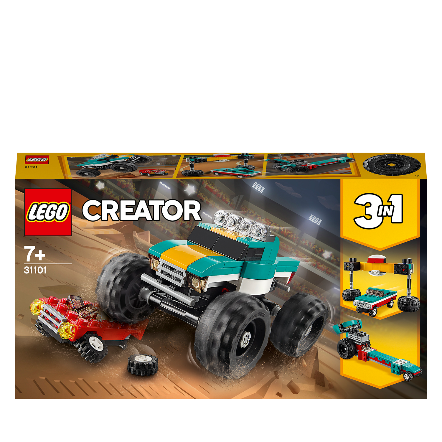 LEGO® Creator 3in1 Monster Truck Toy 31101 Default Title