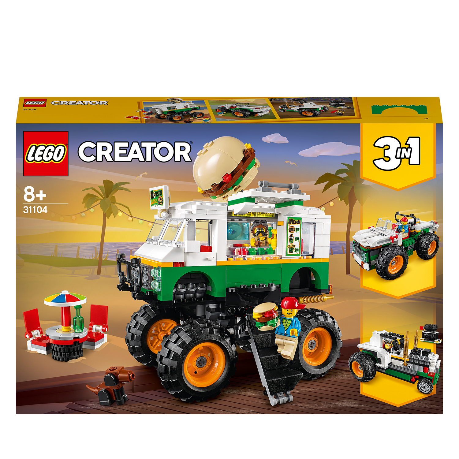 LEGO® Creator 3in1 Monster Burger Truck Set 31104 Default Title