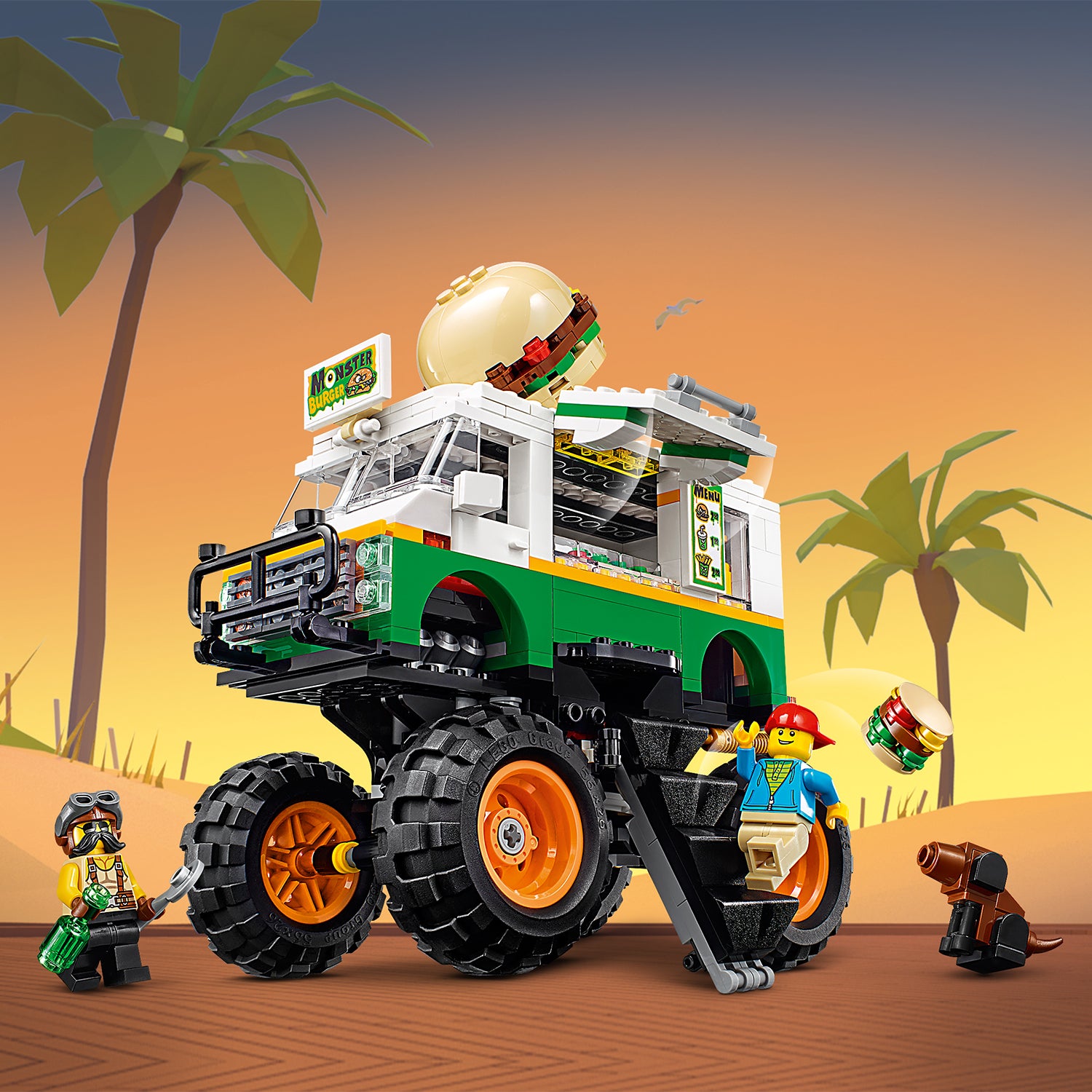 LEGO® Creator 3in1 Monster Burger Truck Set 31104 Default Title