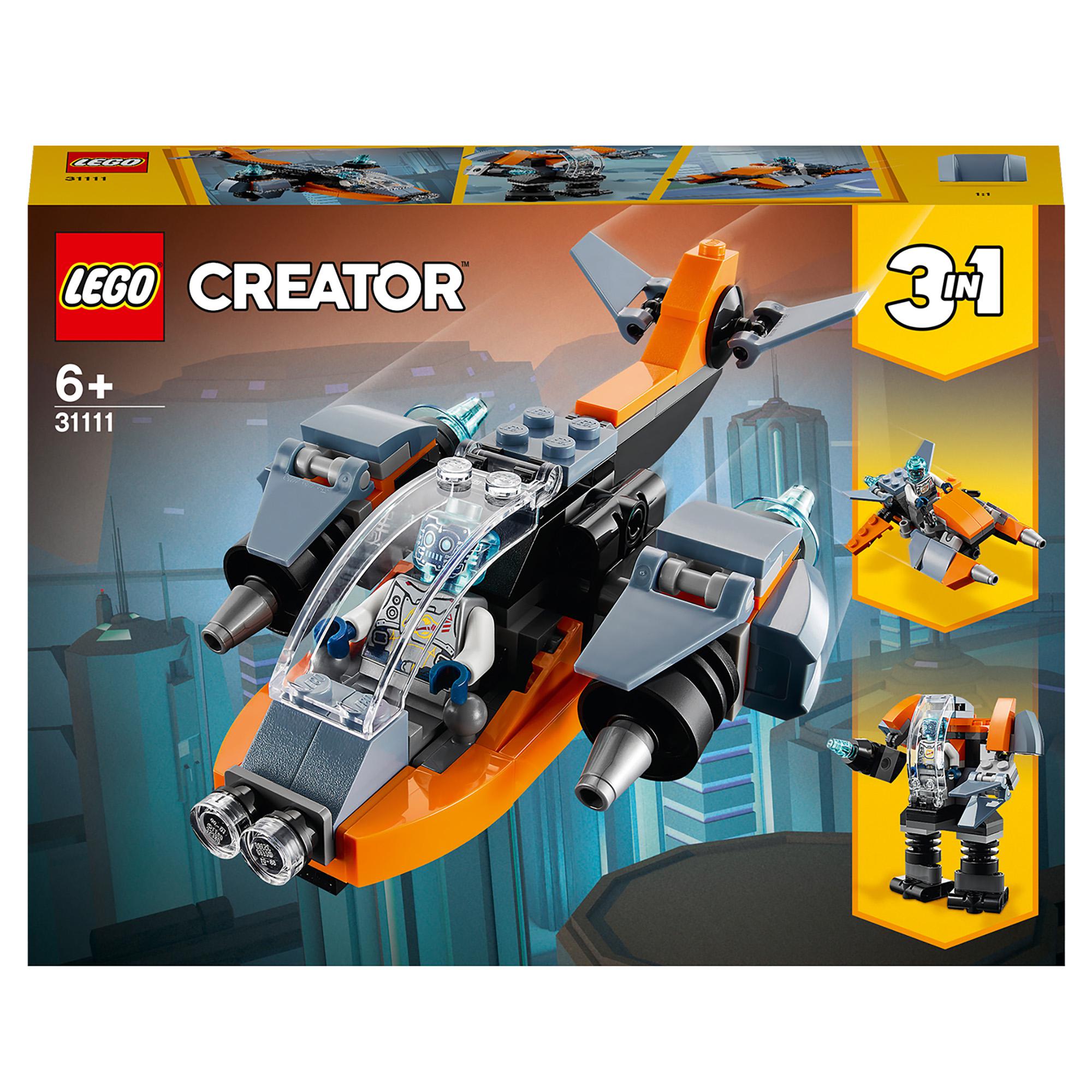 LEGO® Creator 3 in 1 Cyber Drone Building Set 31111 Default Title