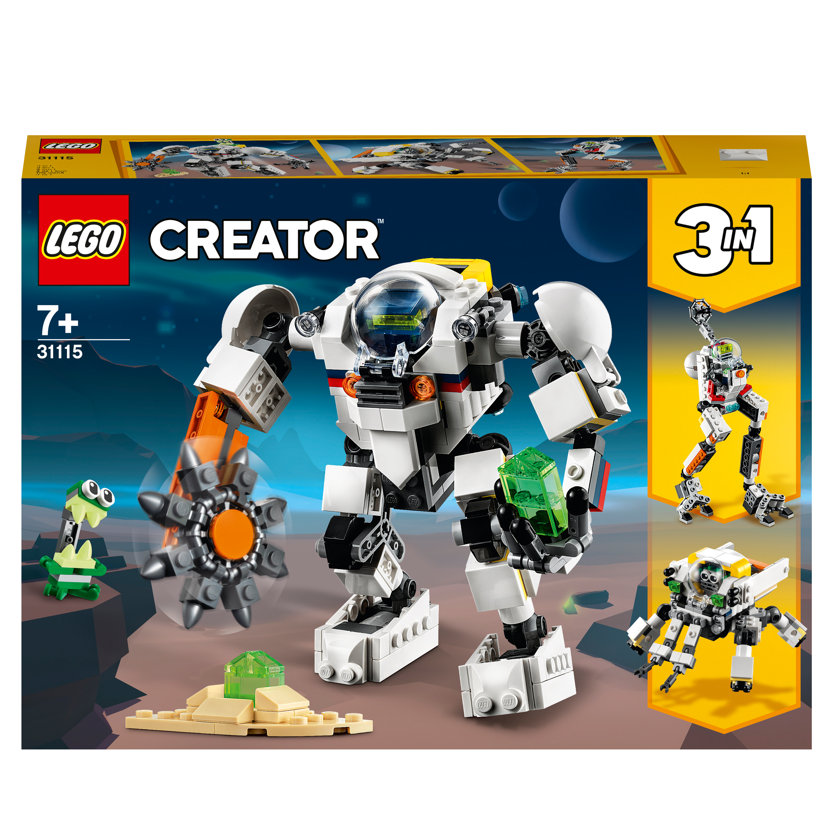 LEGO® Creator 3 in 1 Space Mining Mech Toy 31115 Default Title