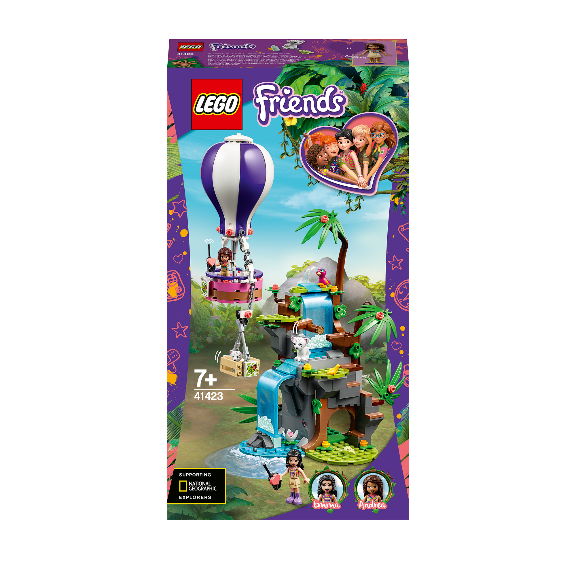 LEGO® Friends Tiger Balloon Jungle Rescue Set 41423 Default Title