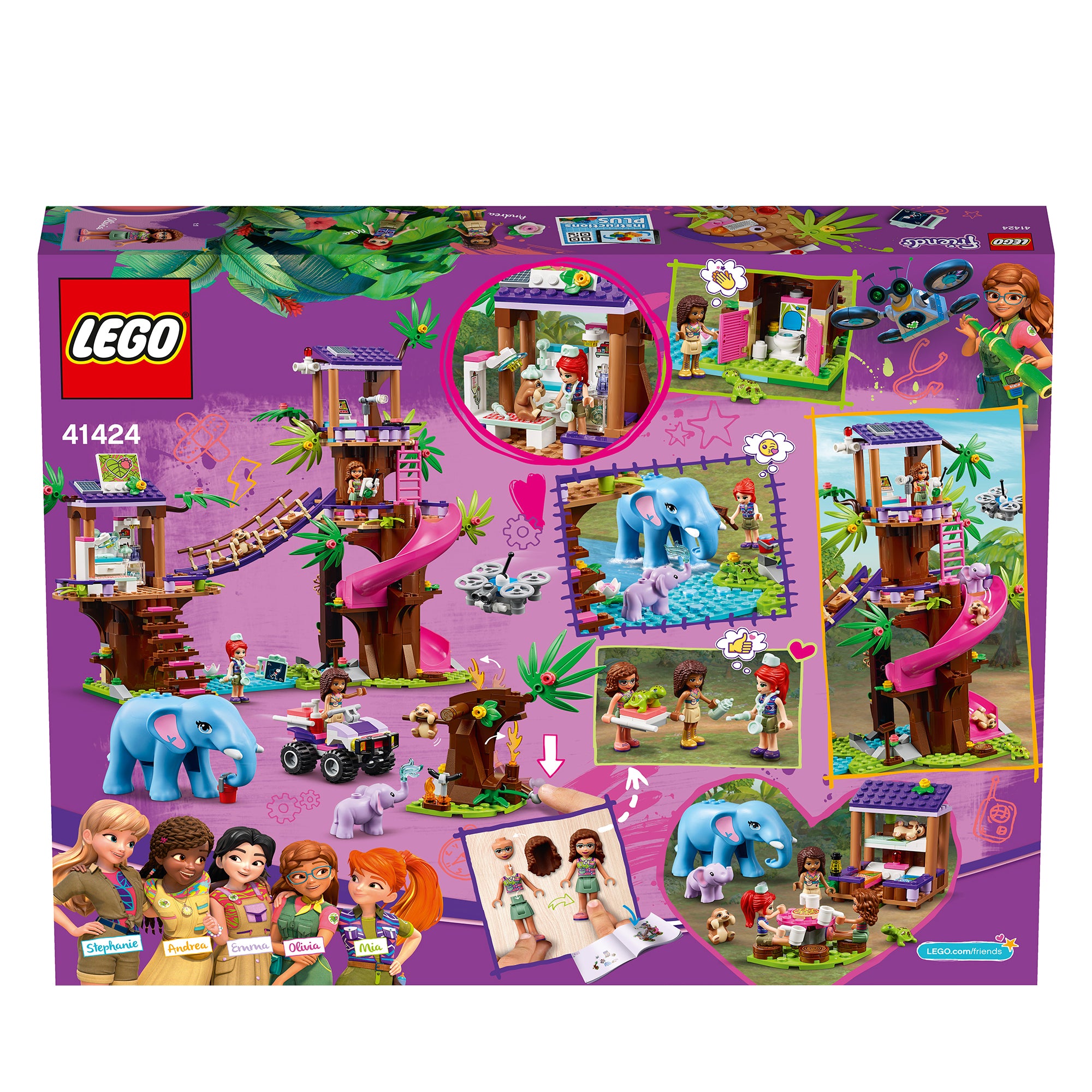 LEGO® Friends Jungle Rescue Base Vet Toy 41424 Default Title