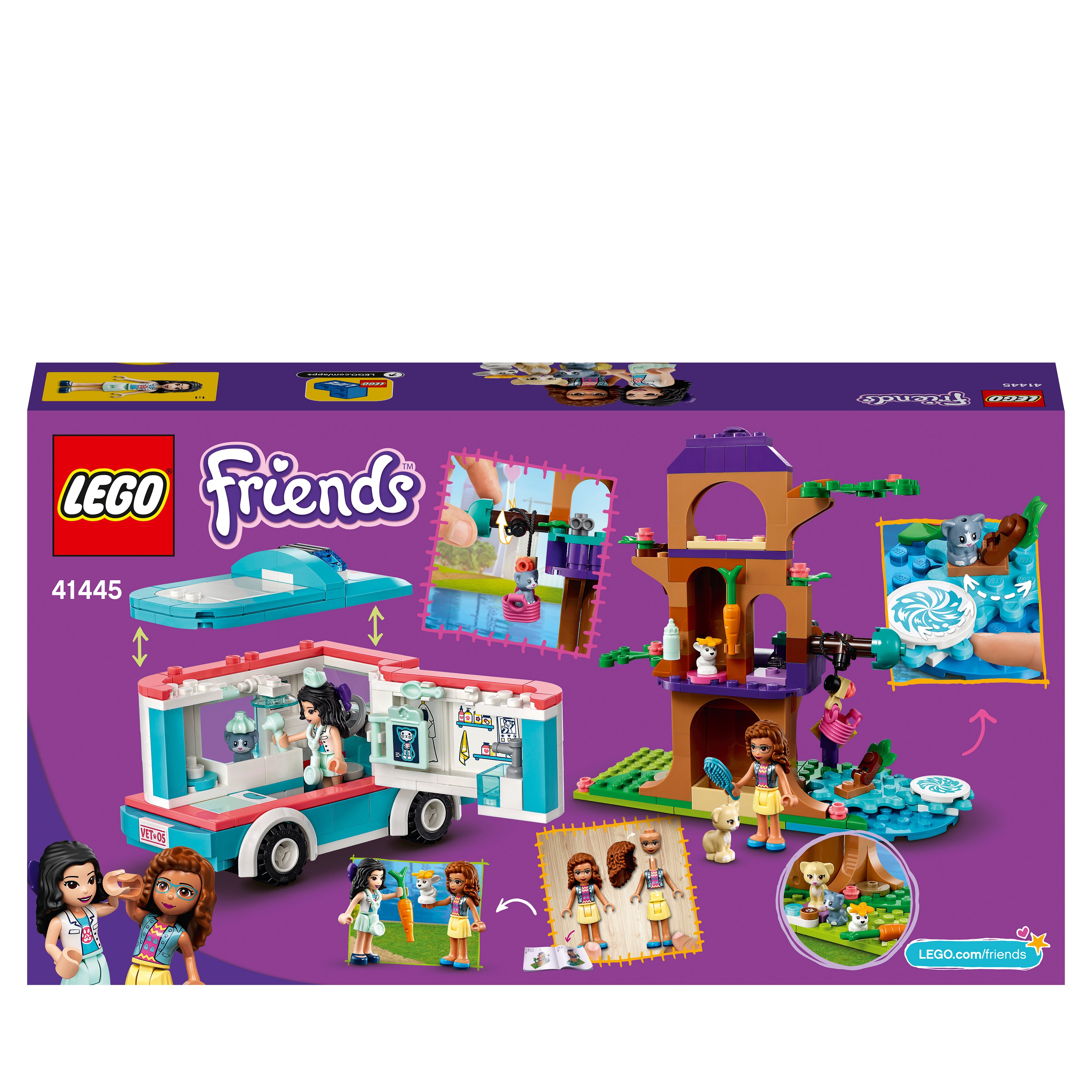 LEGO® Friends Vet Clinic Ambulance Toy Car 41445 Default Title
