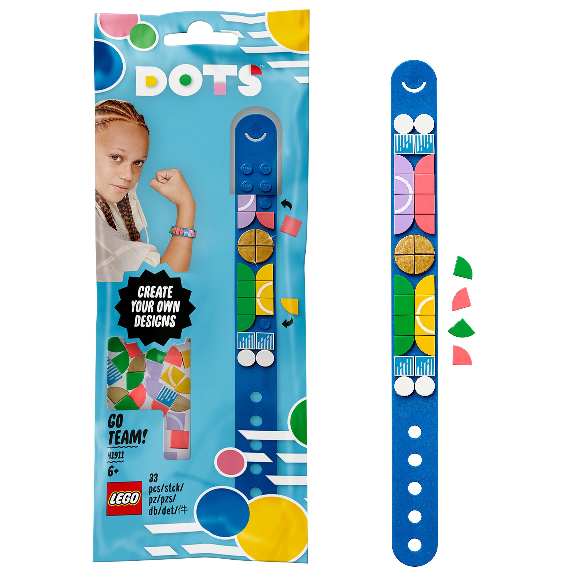 DOTS Go Team! Bracelet DIY Set by LEGO® 41911 Default Title