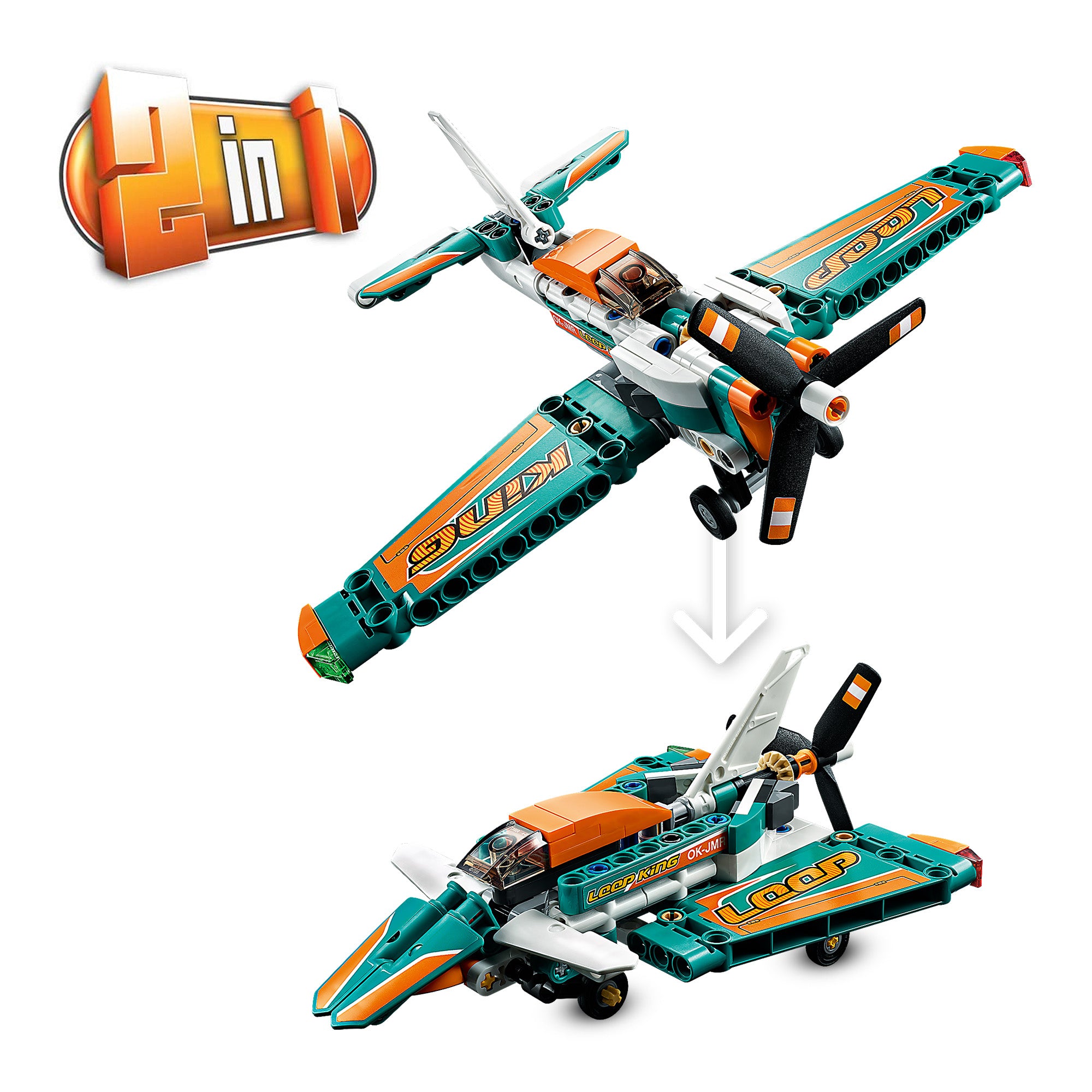 LEGO® Technic Race Plane Jet 2 in 1 Toy 42117 Default Title