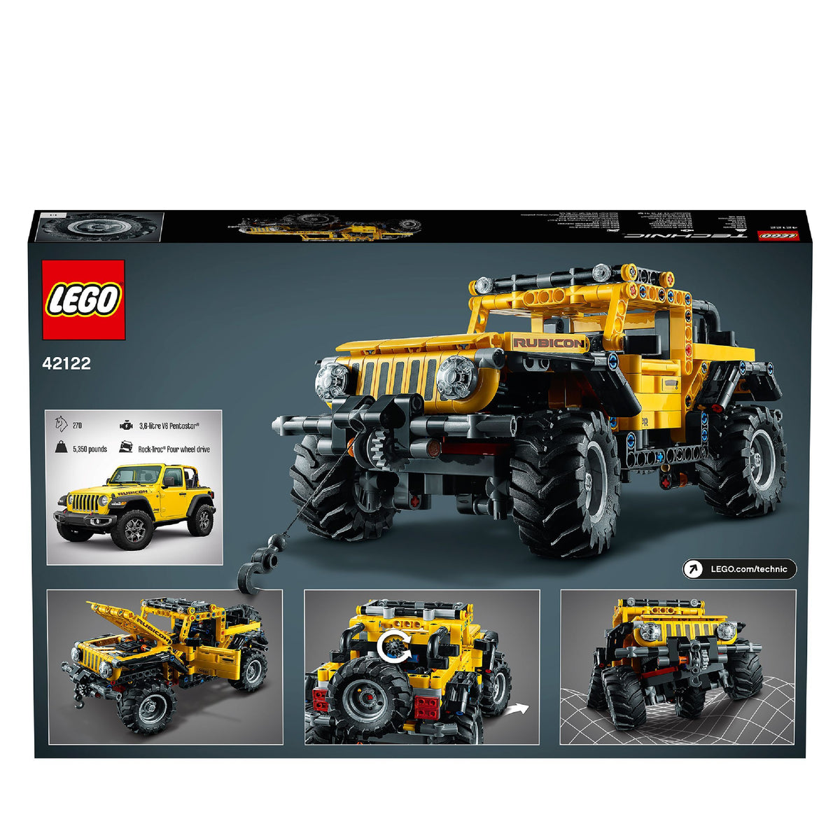 LEGO® Technic Jeep Wrangler 4x4 Toy Car 42122 Default Title
