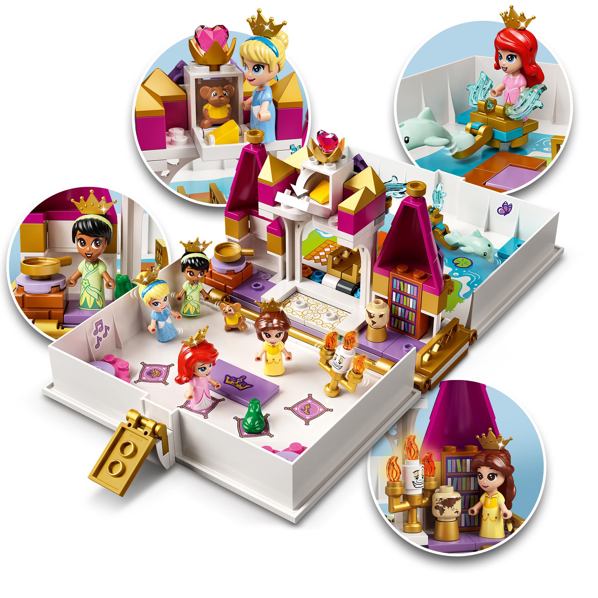 LEGO® Disney Ariel, Belle, Cinderella and Tiana’s Storybook Adventures 43193 Default Title