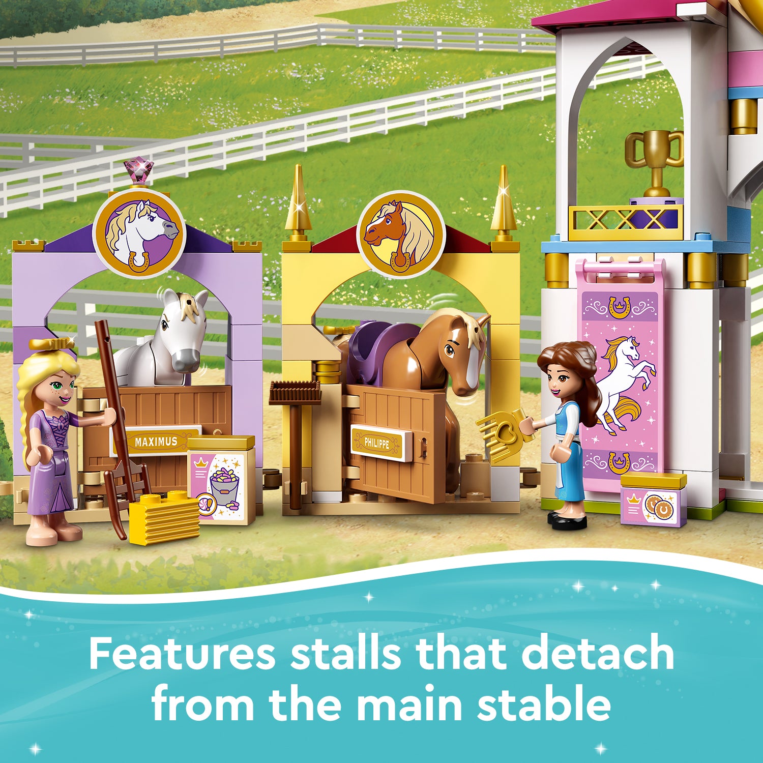 LEGO® Disney Belle & Rapunzel Royal Stables Set 43195 Default Title
