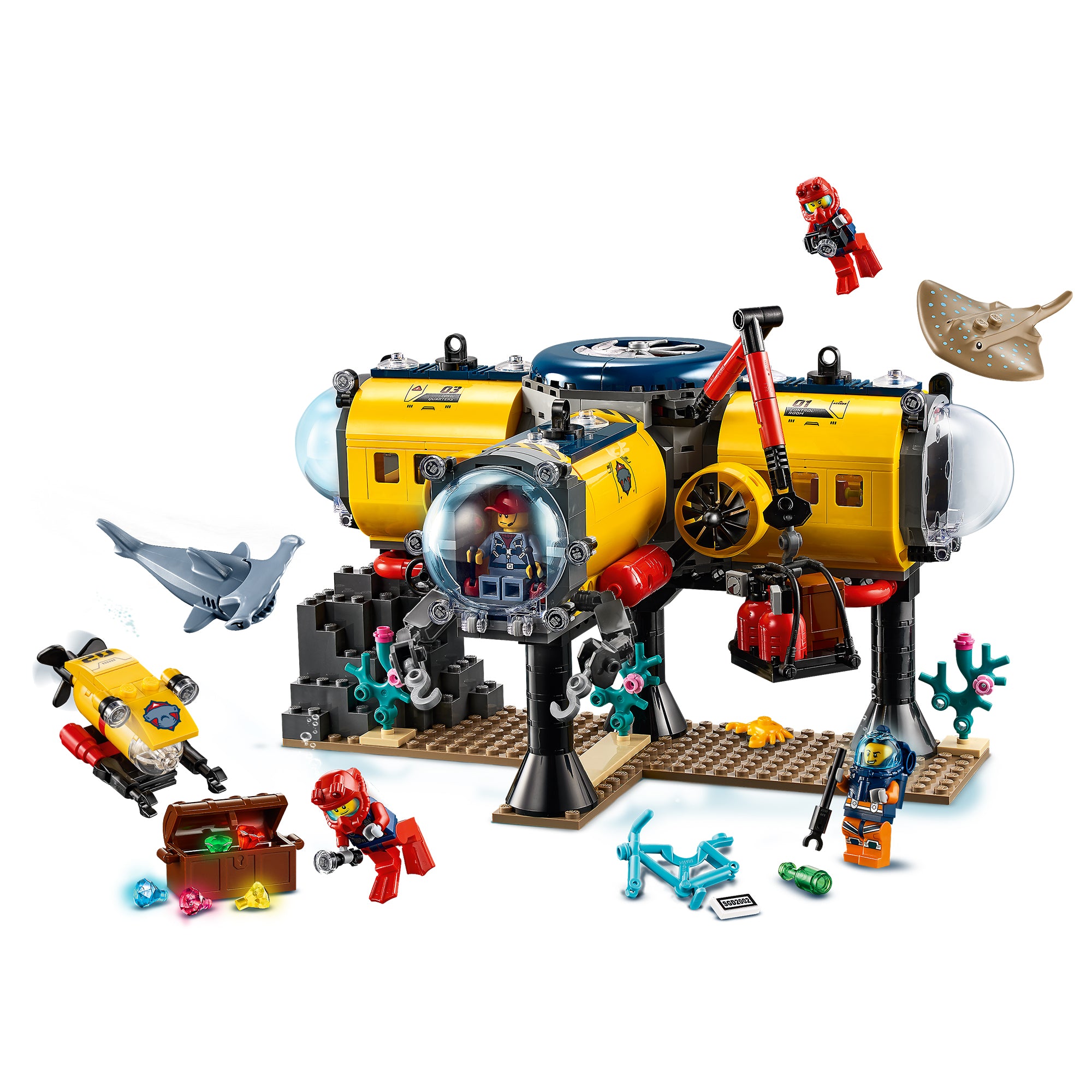 LEGO® City Ocean Exploration Base Deep Sea Set 60265 Default Title