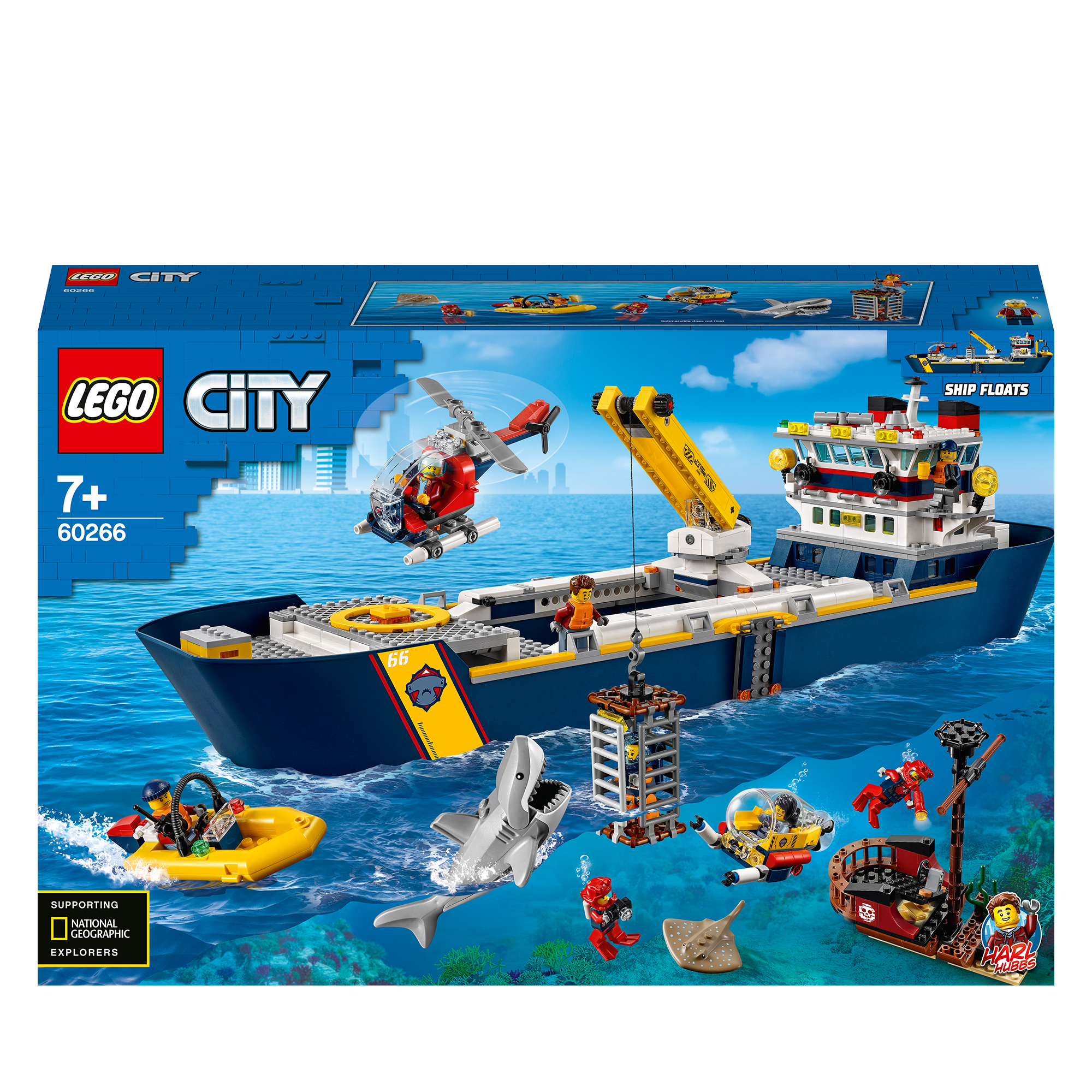 LEGO® City Ocean Exploration Ship Toy Boat 60266 Default Title