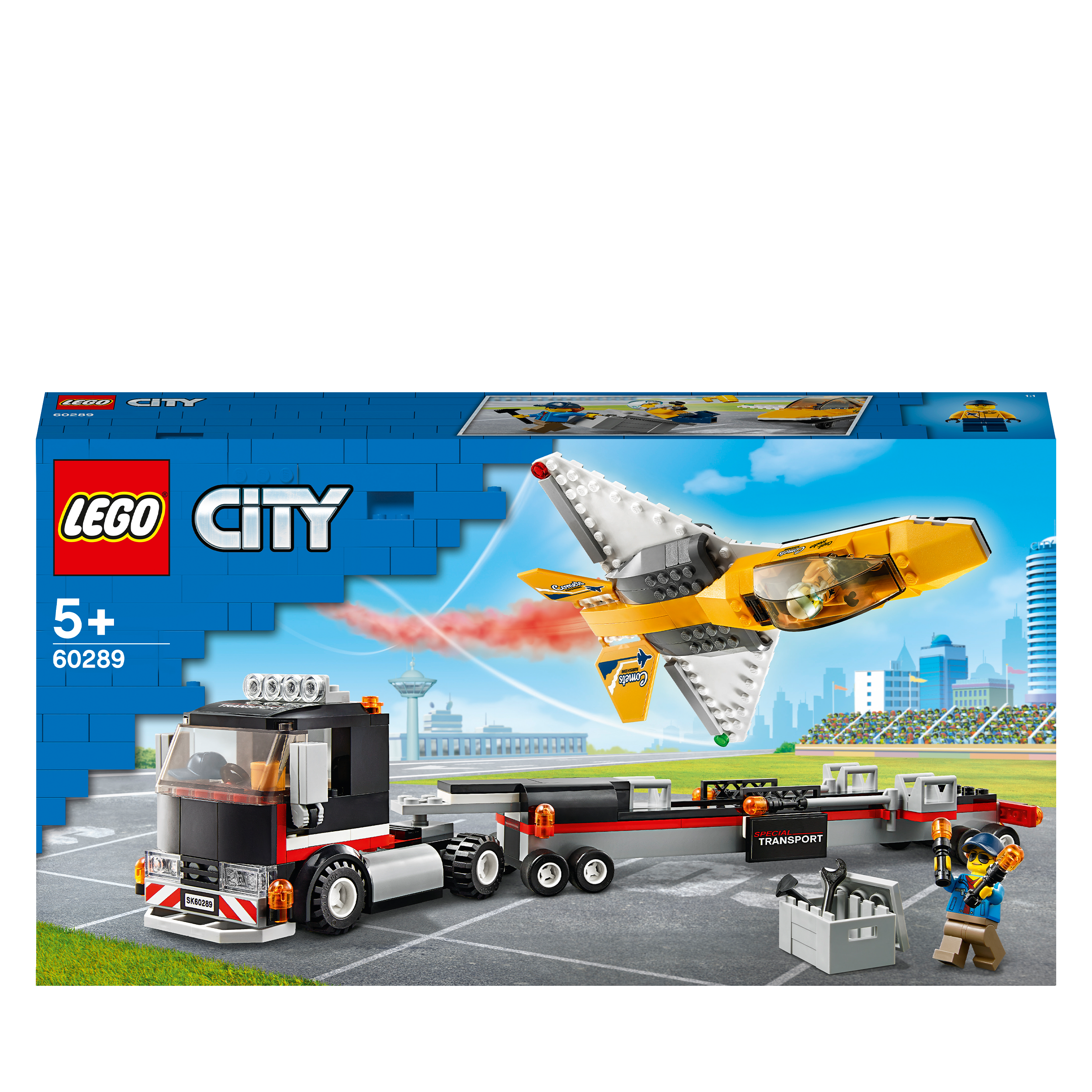 LEGO® City Airshow Jet Transporter Toy 60289 Default Title