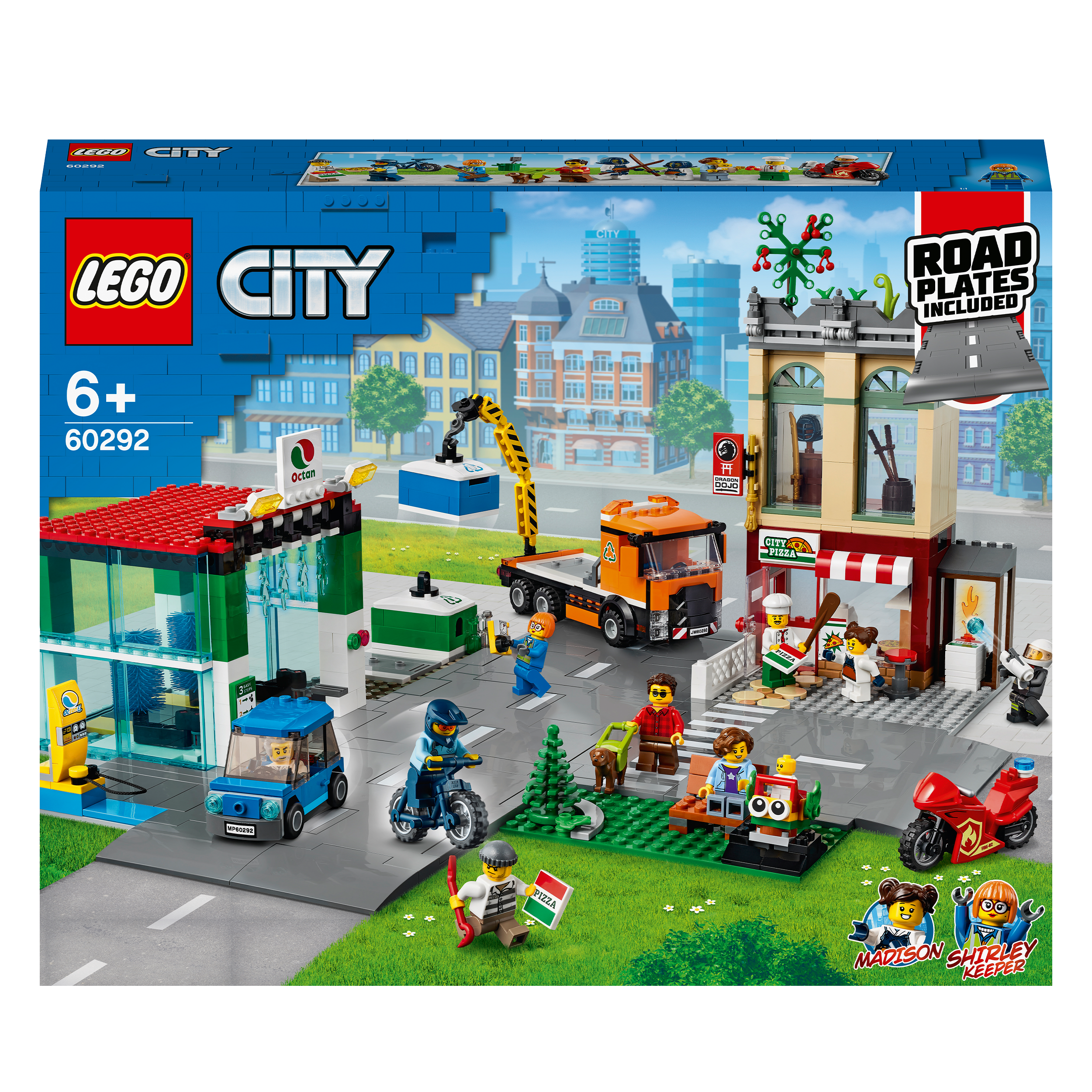 LEGO® City Town Centre Road Plates Car Wash Toy 60292 Default Title
