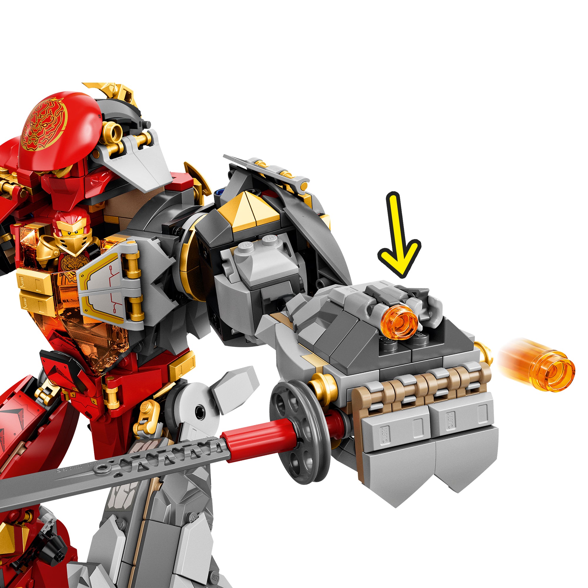 LEGO® NINJAGO Fire Stone Ninja Mech Toy 71720 Default Title