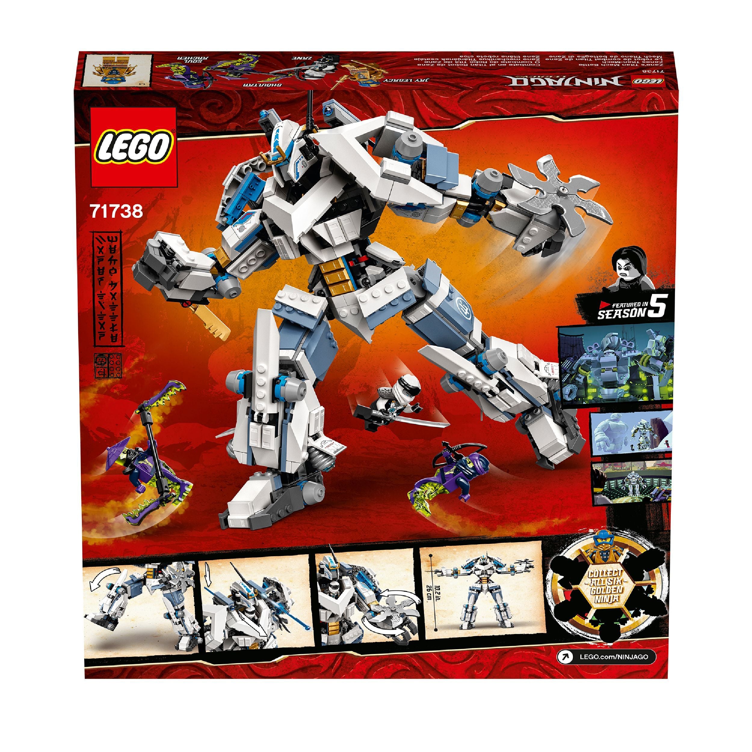 LEGO® NINJAGO Legacy Zane’s Titan Mech Toy 71738 Default Title