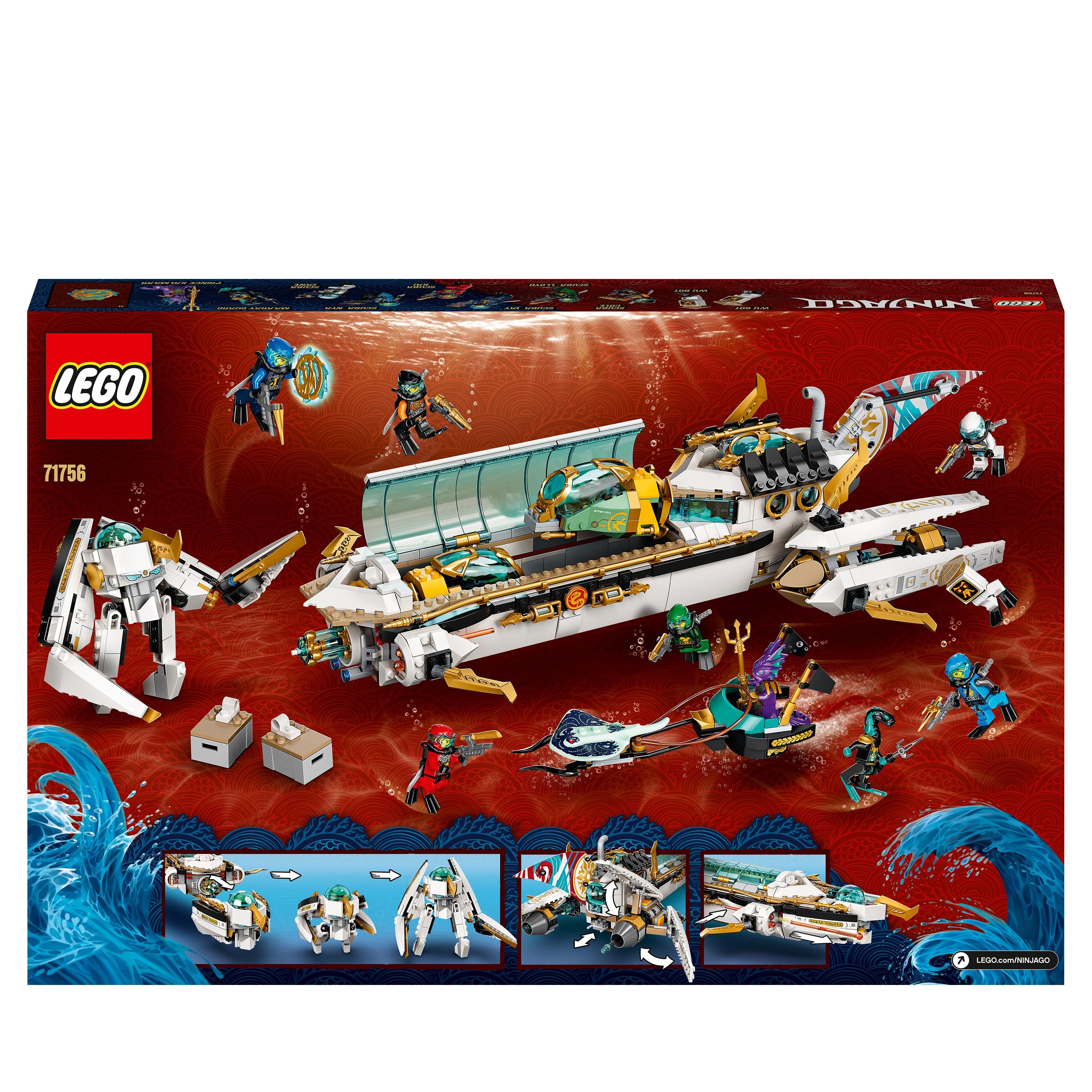 LEGO® NINJAGO Hydro Bounty Submarine Set 71756 Default Title
