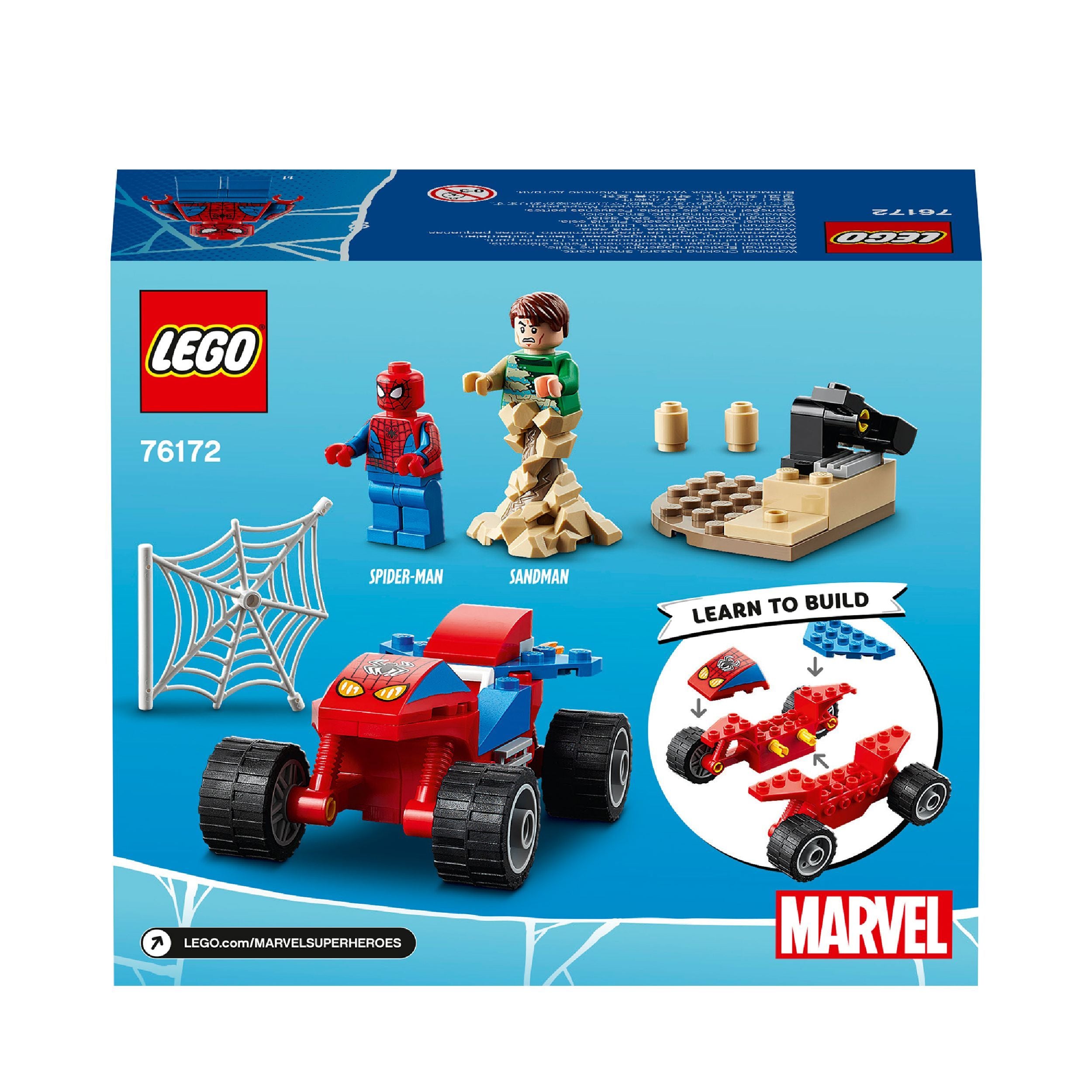 LEGO Marvel Spider-Man: Spider-Man and Sandman Showdown Building Kit 76172  (45 Pieces)