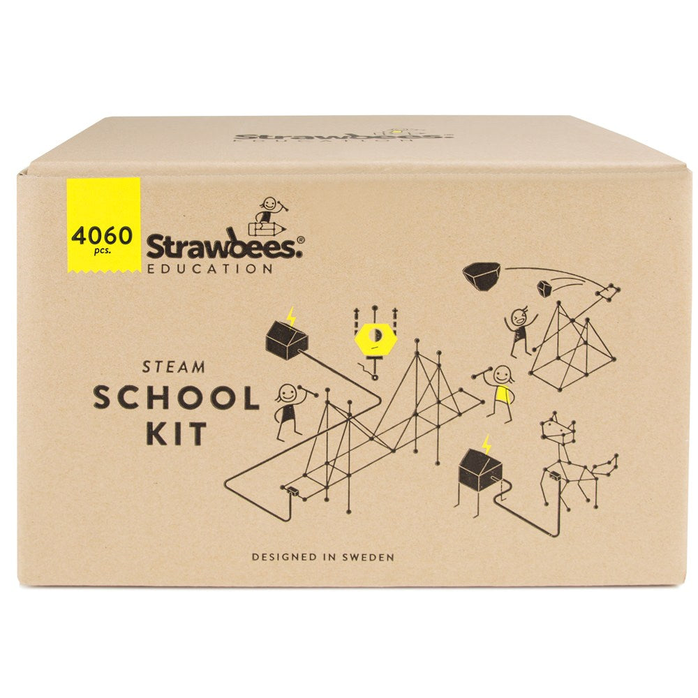 Strawbees STEAM School Classroom Building Set